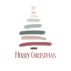 Merry Christmas watercolor vector, Christmas illustration, Christmas cards
