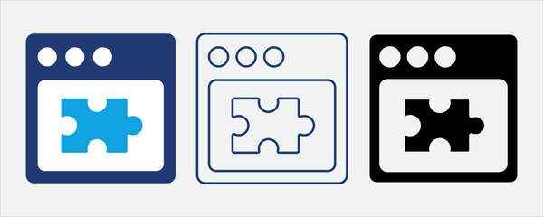 Plugin icon for extending software functionality