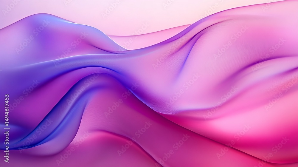 Poster abstract fluid background, wavy and delicate liquid pattern with soft and creamy color gradient