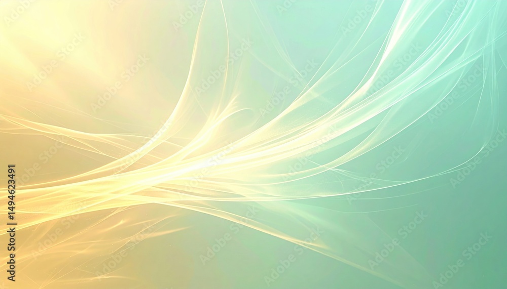 Poster dynamic light patterns abstract background digital art smooth colors soft focus visual harmony