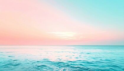 Obraz premium Tranquil sunset reflection over calm ocean waters coastal setting landscape photography serene environment aerial viewpoint