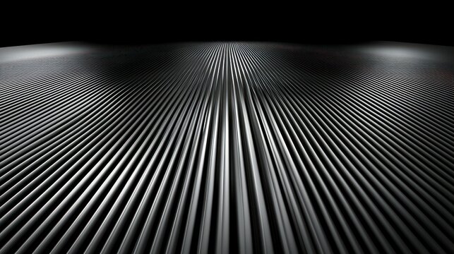 Parallel lines fade into darkness, abstract perspective
