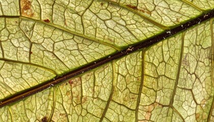 Fototapeta premium Close-up exploration of leaf structure natural habitat botanical photography detailed view organic concept