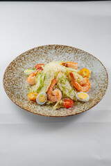 Salad with vegetables and dressing
