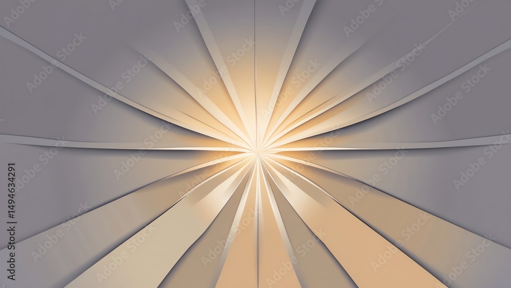 Poster abstract light rays background radiating from center with modern design