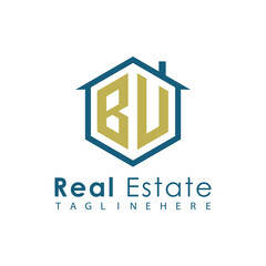 Modern Real Estate Logo – House, Apartment, Building, Architecture, Construction, Property Investment, Corporate Branding Design
