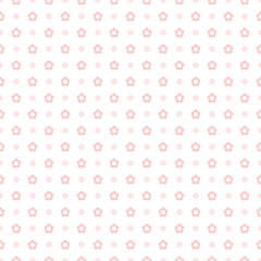seamless pattern with pink flowers 