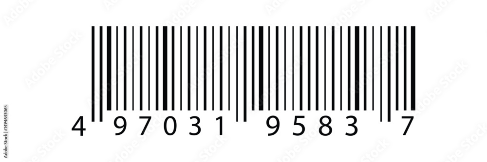 Aufkleber simple barcode icon set. barcode product distribution icon for apps and website ui designs. dummy ba