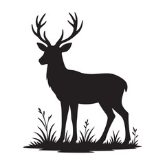 Deer Silhouette Vector 