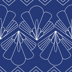 Naklejka premium Art Deco, extravagant lifestyles of the Jazz Age, geometric and symmetrical patterns with bold curves or sleek lines, a modern twist 