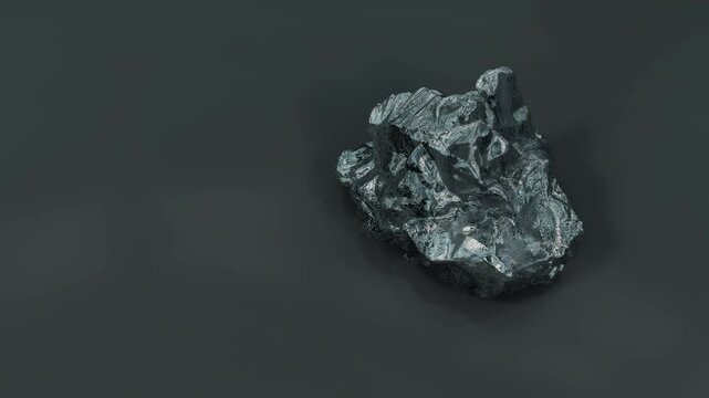 Silicate Mineral Piece on Dark Background 