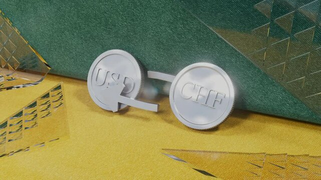 USD to CHF Currency Exchange Illustration 