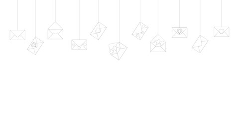 abstract envelope hanger background vector illustration