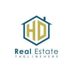 Modern Real Estate Logo – House, Apartment, Building, Architecture, Construction, Property Investment, Corporate Branding Design
