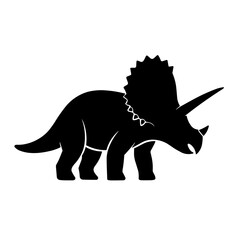 Simple dinosaur Triceratops Icon 