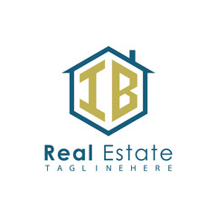 Fototapeta premium Modern Real Estate Logo – House, Apartment, Building, Architecture, Construction, Property Investment, Corporate Branding Design 