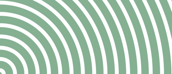 Green and White Concentric Semi-Circle Pattern for Abstract Target Design.