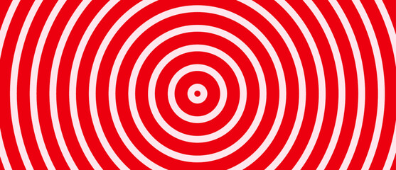 Obraz premium Red and White Concentric Target Board with Bullseye for Precision and Focus Themes.