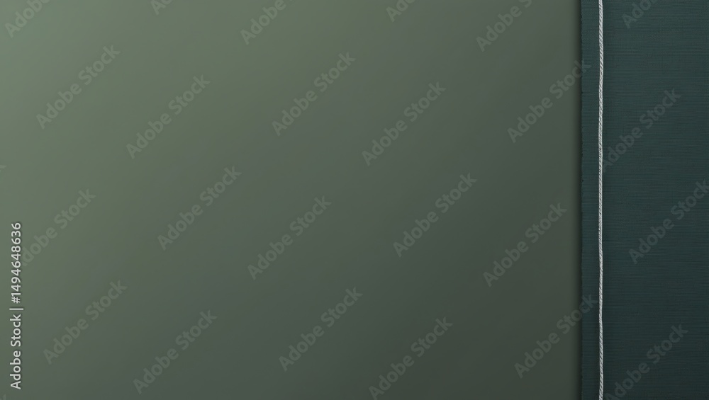 Poster abstract dark green background with subtle textural variations and light string