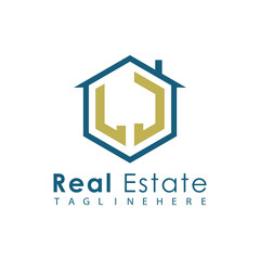 Modern Real Estate Logo – House, Apartment, Building, Architecture, Construction, Property Investment, Corporate Branding Design
