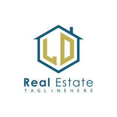 Modern Real Estate Logo – House, Apartment, Building, Architecture, Construction, Property Investment, Corporate Branding Design
