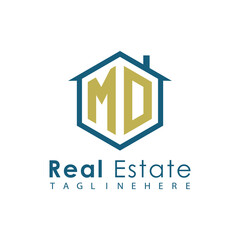 Modern Real Estate Logo – House, Apartment, Building, Architecture, Construction, Property Investment, Corporate Branding Design
