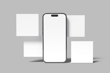 Instagram Post Blank Mockup template design