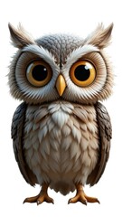 owl isolated on white