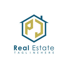 Modern Real Estate Logo – House, Apartment, Building, Architecture, Construction, Property Investment, Corporate Branding Design
