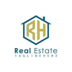 Modern Real Estate Logo – House, Apartment, Building, Architecture, Construction, Property Investment, Corporate Branding Design
