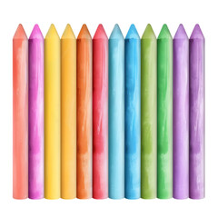 Colored pencils isolated on white background group of colorful wooden art pencils