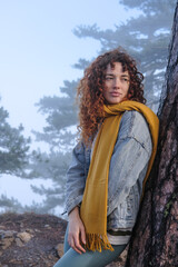young woman in the park
