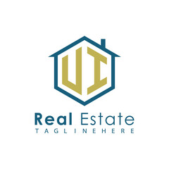 Modern Real Estate Logo – House, Apartment, Building, Architecture, Construction, Property Investment, Corporate Branding Design
