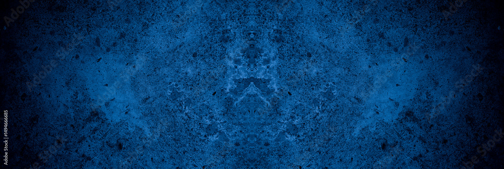 Poster old wall pattern texture cement blue dark abstract blue color design are light with black gradient b