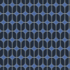 Seamless pattern with hand drawn ornament in style Art Deco. For wrapping paper, home decor other design projects