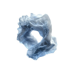 Fototapeta premium Abstract Ice Sculpture Glacial Formation with Hole