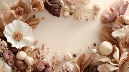 The gentle whispers of mocha flowers
