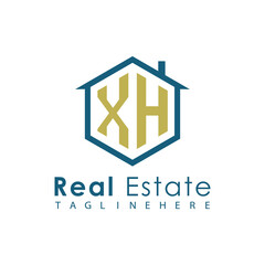 Modern Real Estate Logo – House, Apartment, Building, Architecture, Construction, Property Investment, Corporate Branding Design
