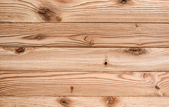 Wooden planks arranged horizontally showing wood grain and knots in a close-up.