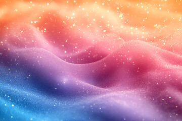 Obraz premium A dreamy, colorful abstract landscape representing emotion and creativity, blending vibrant hues in a captivating visual experience.