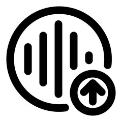 Upload audio recording files icon
