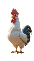 Fototapeta premium rooster isolated on white