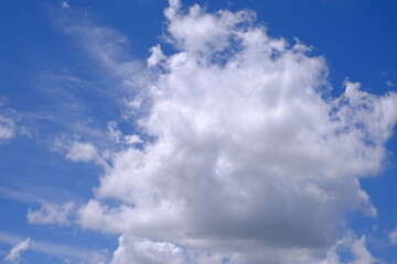 Obraz premium blue sky and clouds in Japanese summer
