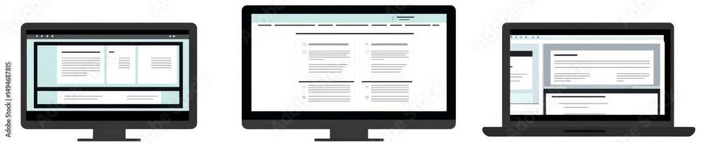 Poster a mockup of a browser window and a modern website template featuring a frame, along with a computer 