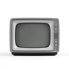 a small television set with a white screen