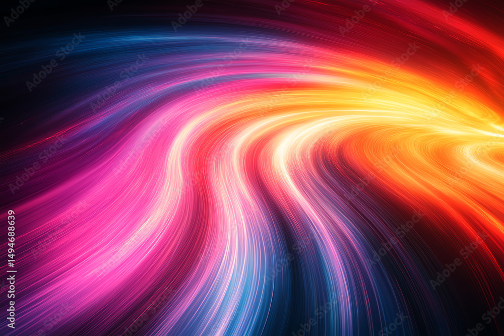 Aufkleber a vibrant and dynamic swirl of colors showcasing vivid tones and fluid movement, perfect for creativ