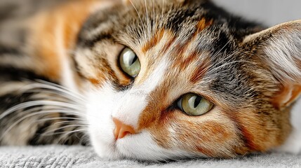 Close-up of a cat's face.