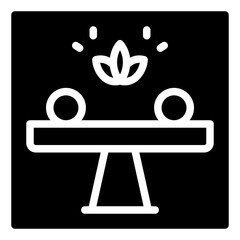 balance glyph icon