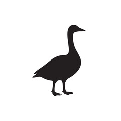 Minimal Goose Detailed Silhouette