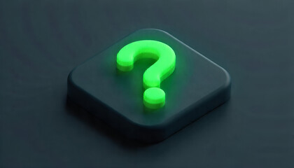 green question mark